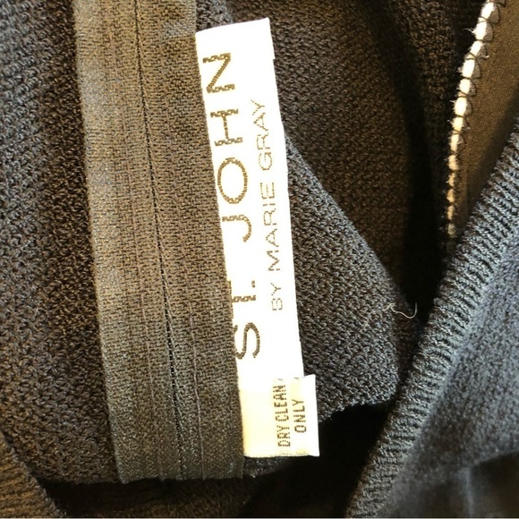 Vintage St. John Dress, Black, Size 10 - Picture 8 of 10
